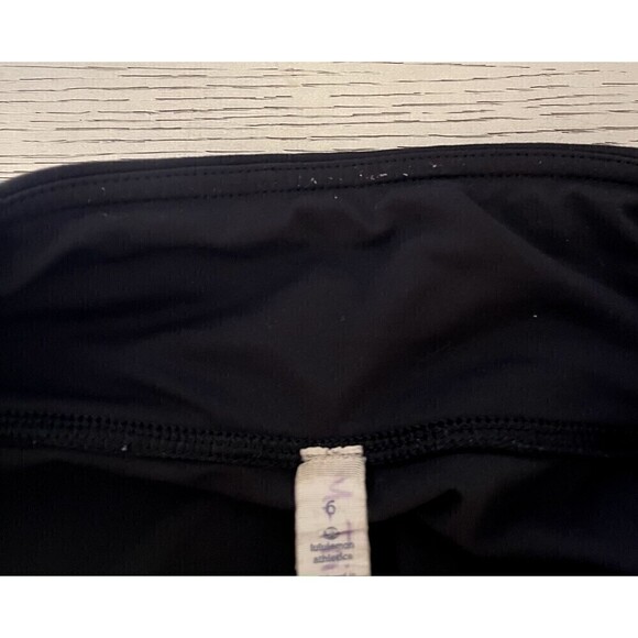 Lululemon Skinny Capri Leggings 22" Black Size 6 Yoga Running - Picture 3 of 6